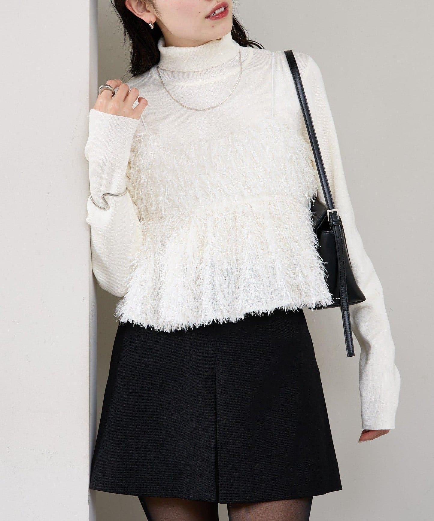 フェザーフリンジ キャミビスチェ