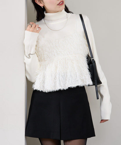 フェザーフリンジ キャミビスチェ