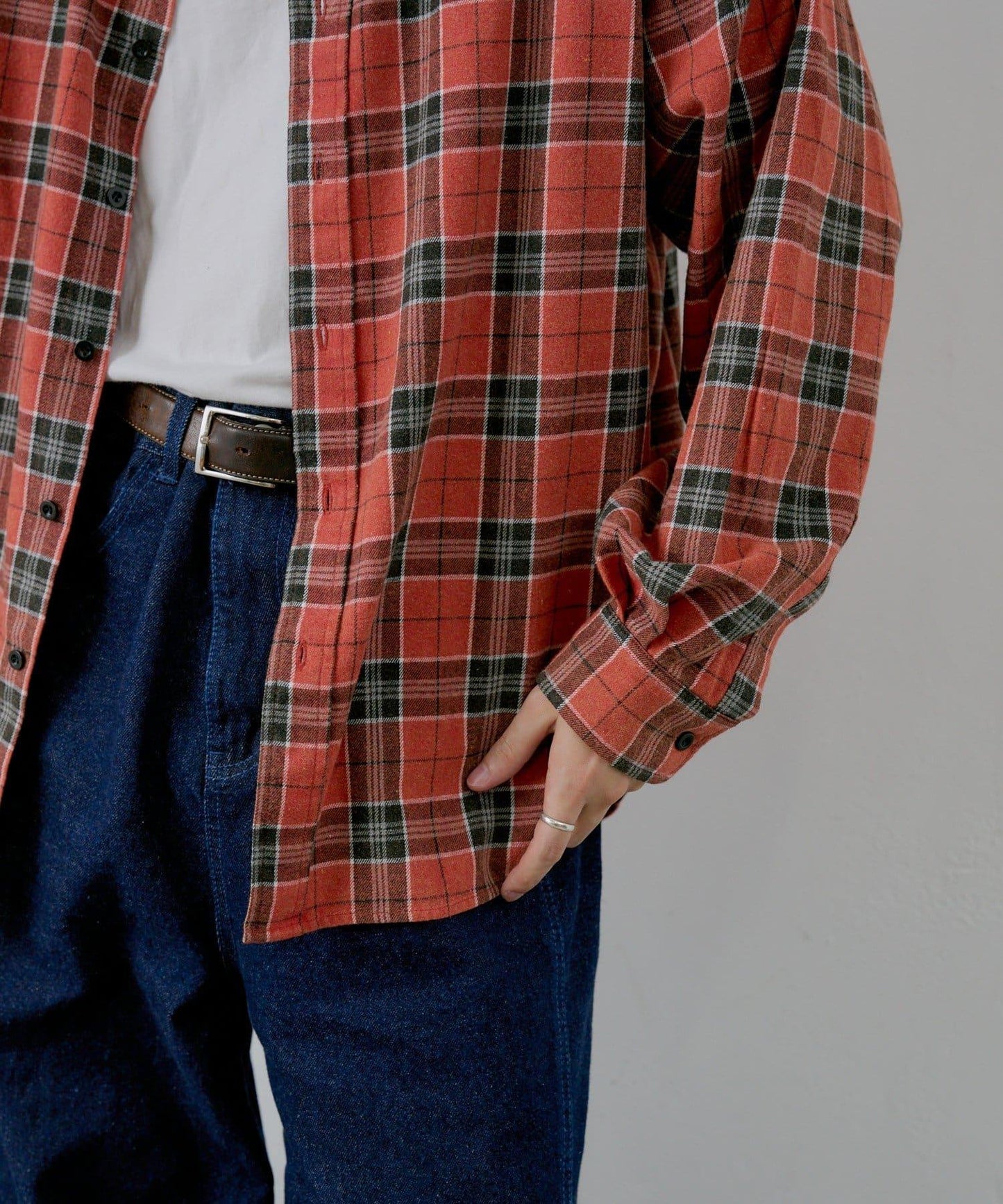 【WHIMSIC】酸洗法法蘭絨格子襯衫