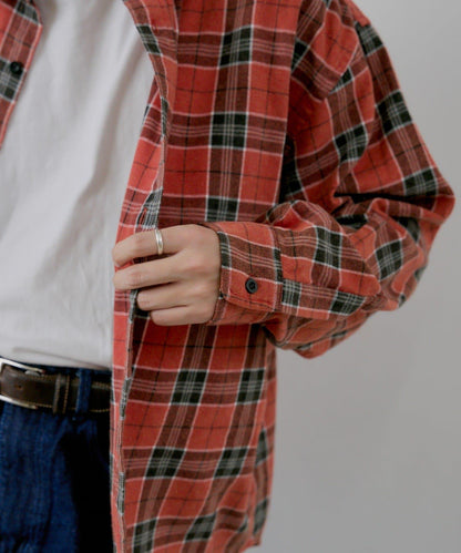 【WHIMSIC】酸洗法法蘭絨格子襯衫