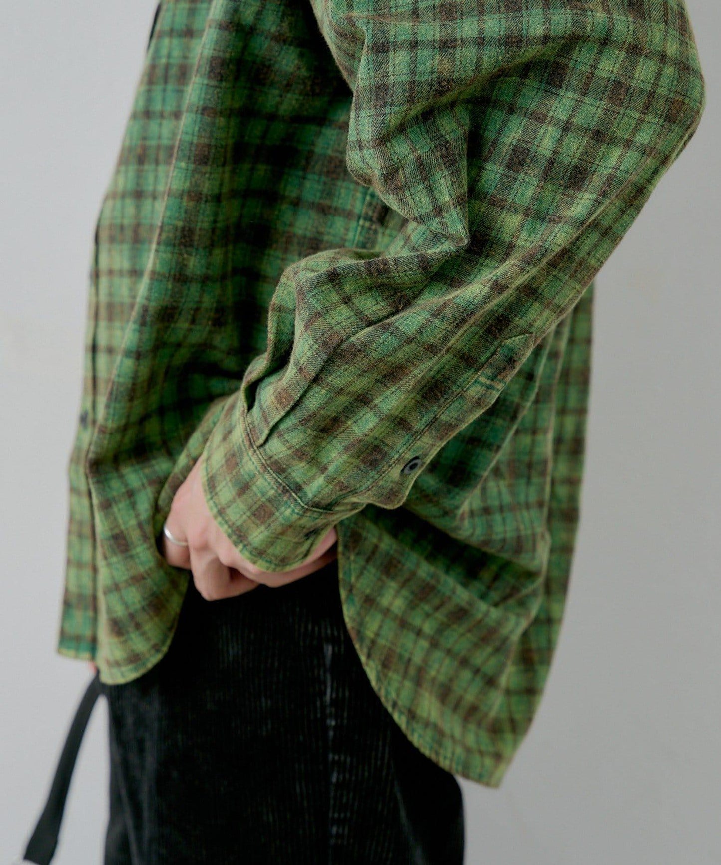 【WHIMSIC】酸洗法法蘭絨格子襯衫