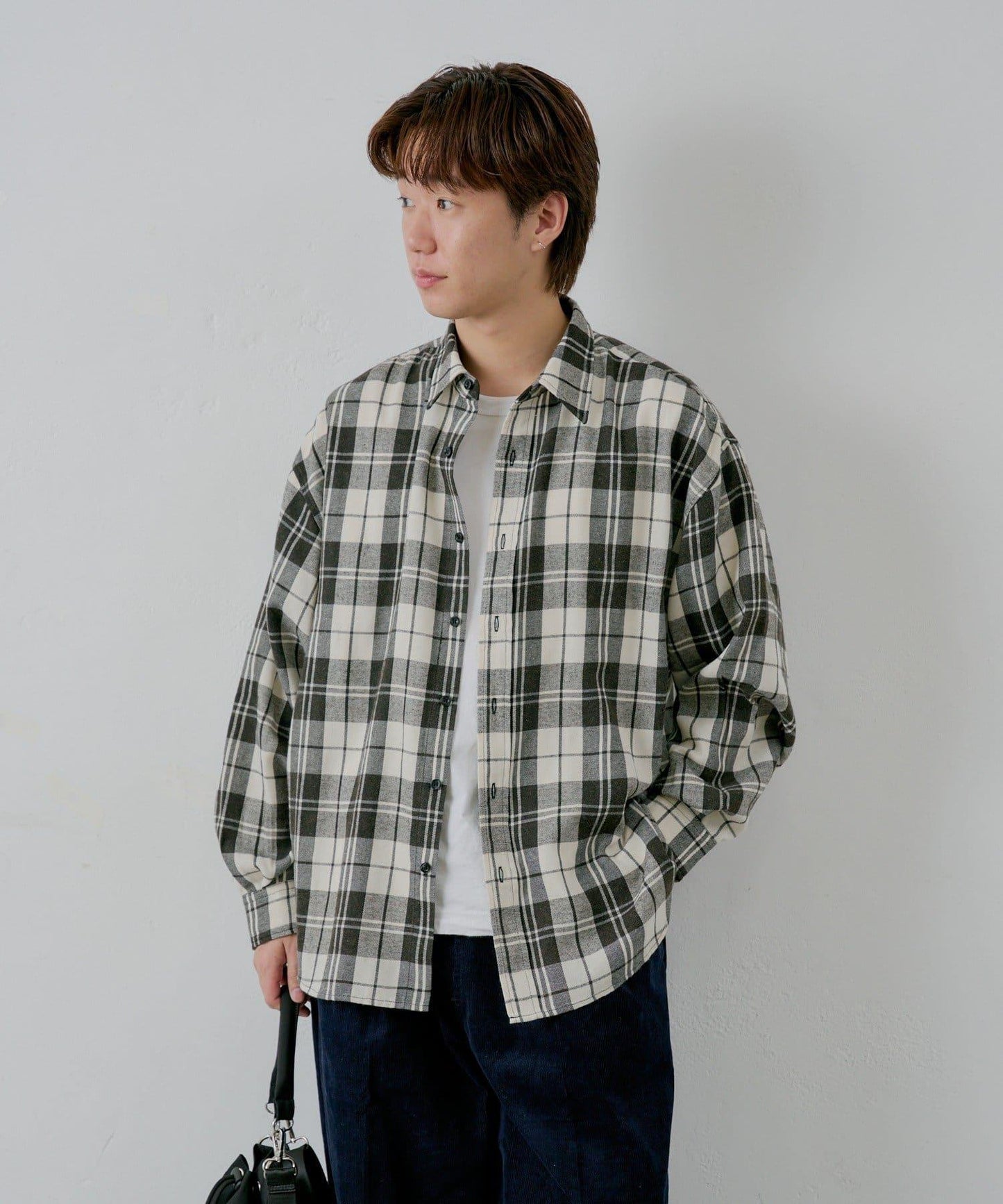 【WHIMSIC】酸洗法法蘭絨格子襯衫