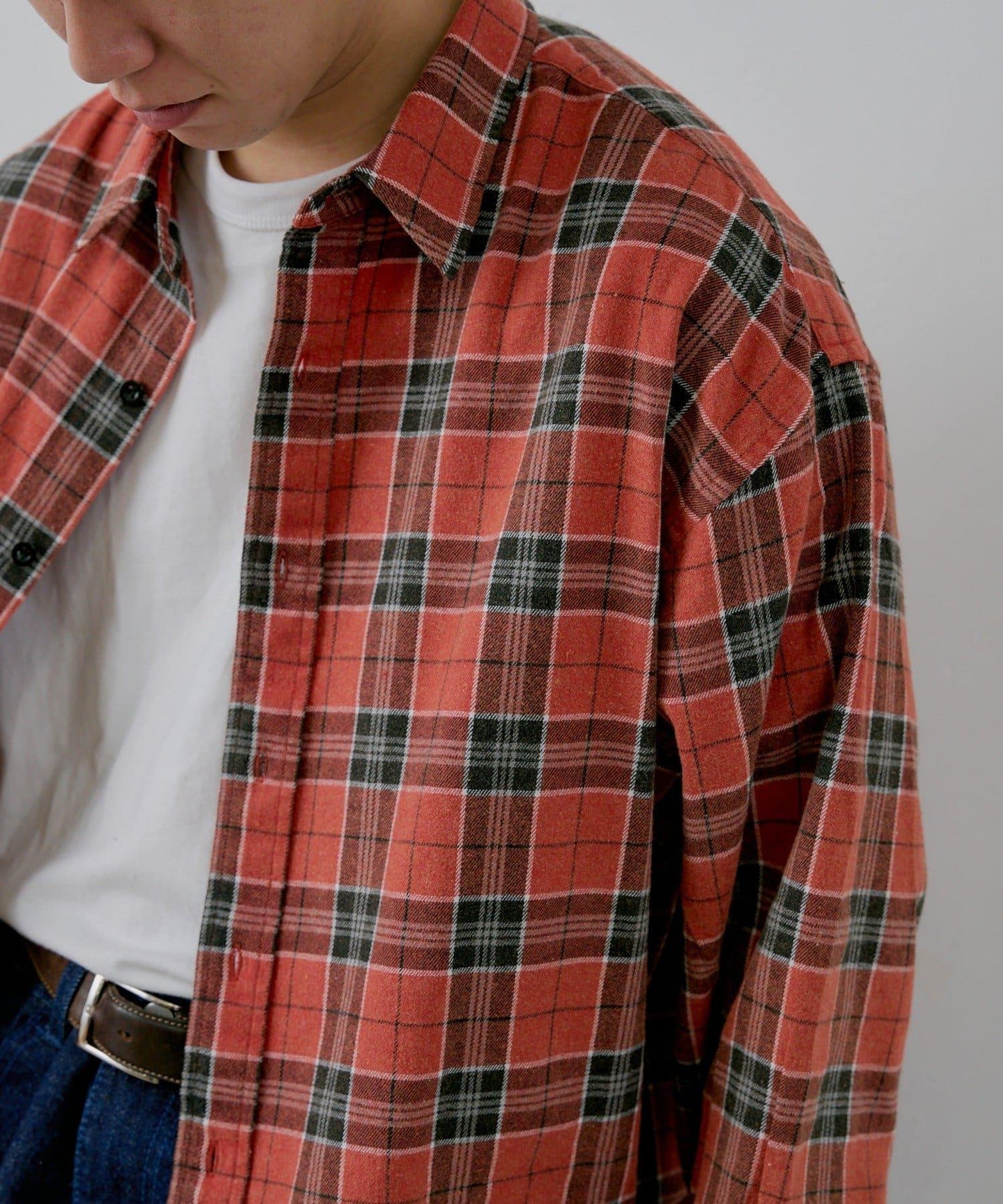 【WHIMSIC】酸洗法法蘭絨格子襯衫