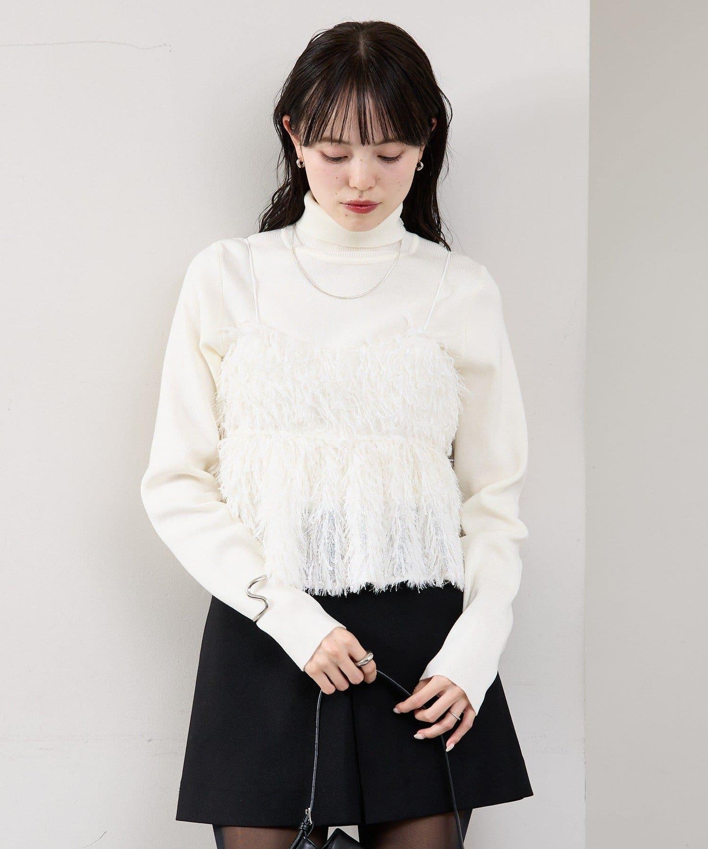 フェザーフリンジ キャミビスチェ