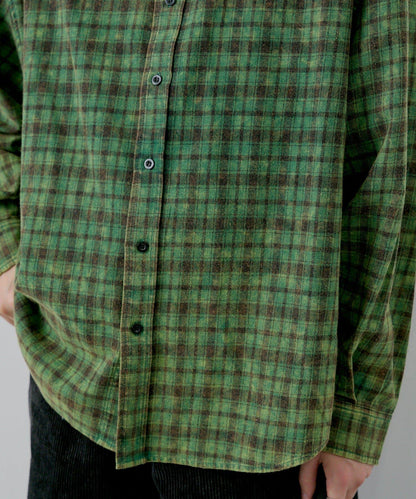 【WHIMSIC】酸洗法法蘭絨格子襯衫