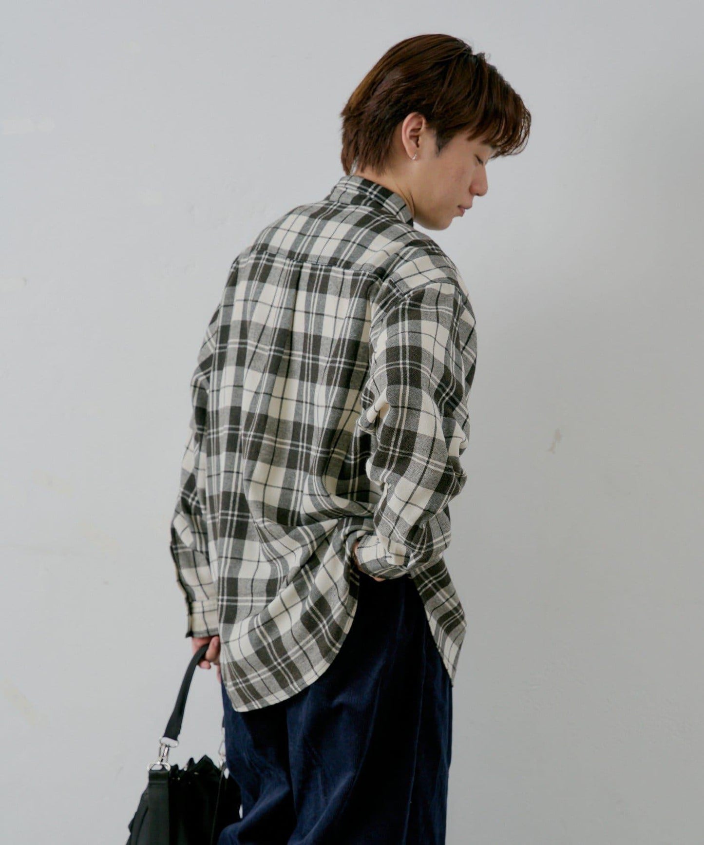 【WHIMSIC】酸洗法法蘭絨格子襯衫