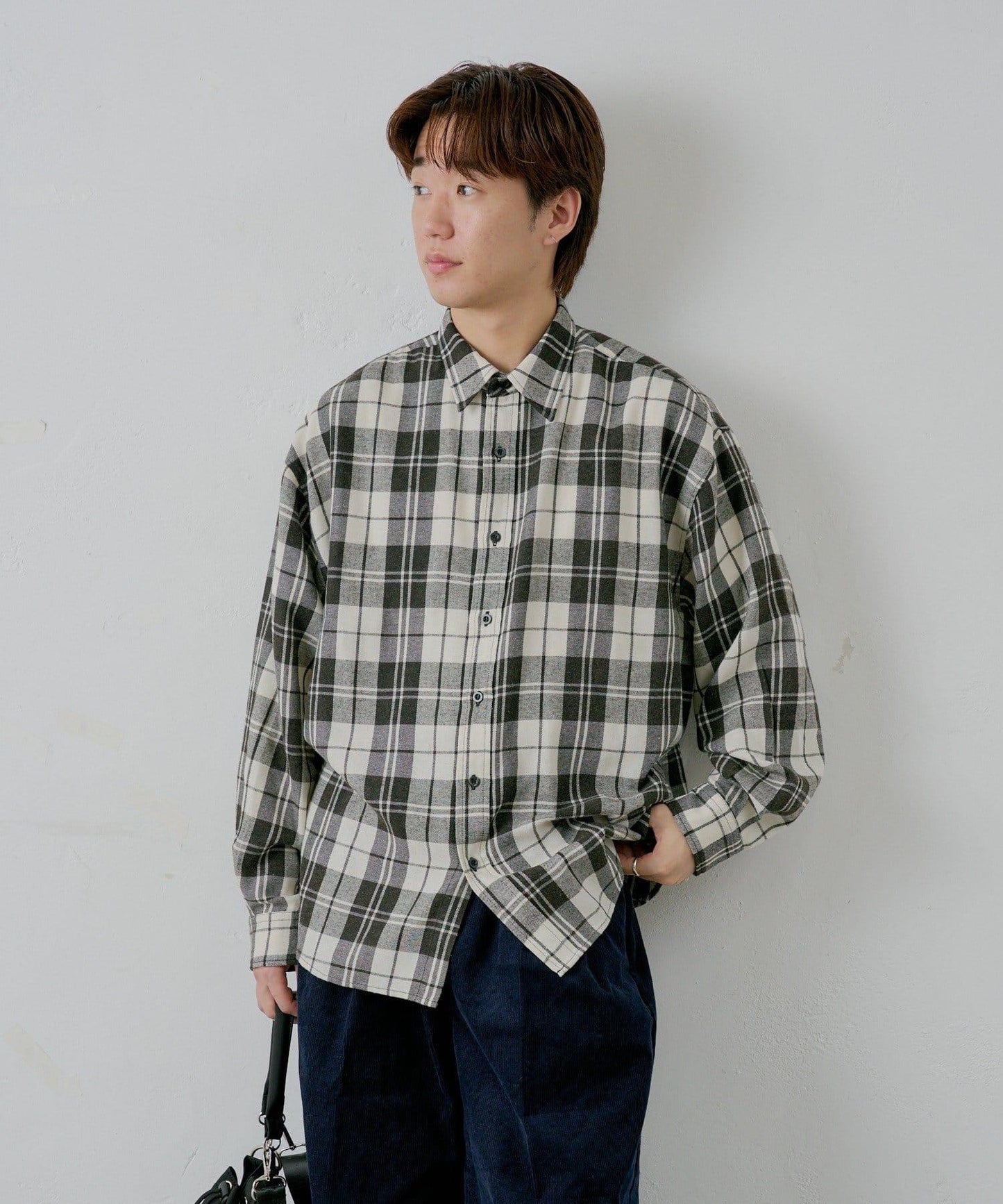 【WHIMSIC】酸洗法法蘭絨格子襯衫