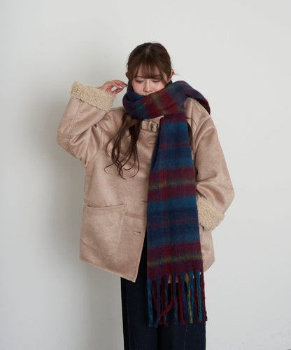 雙面穿仿羊羔毛大衣