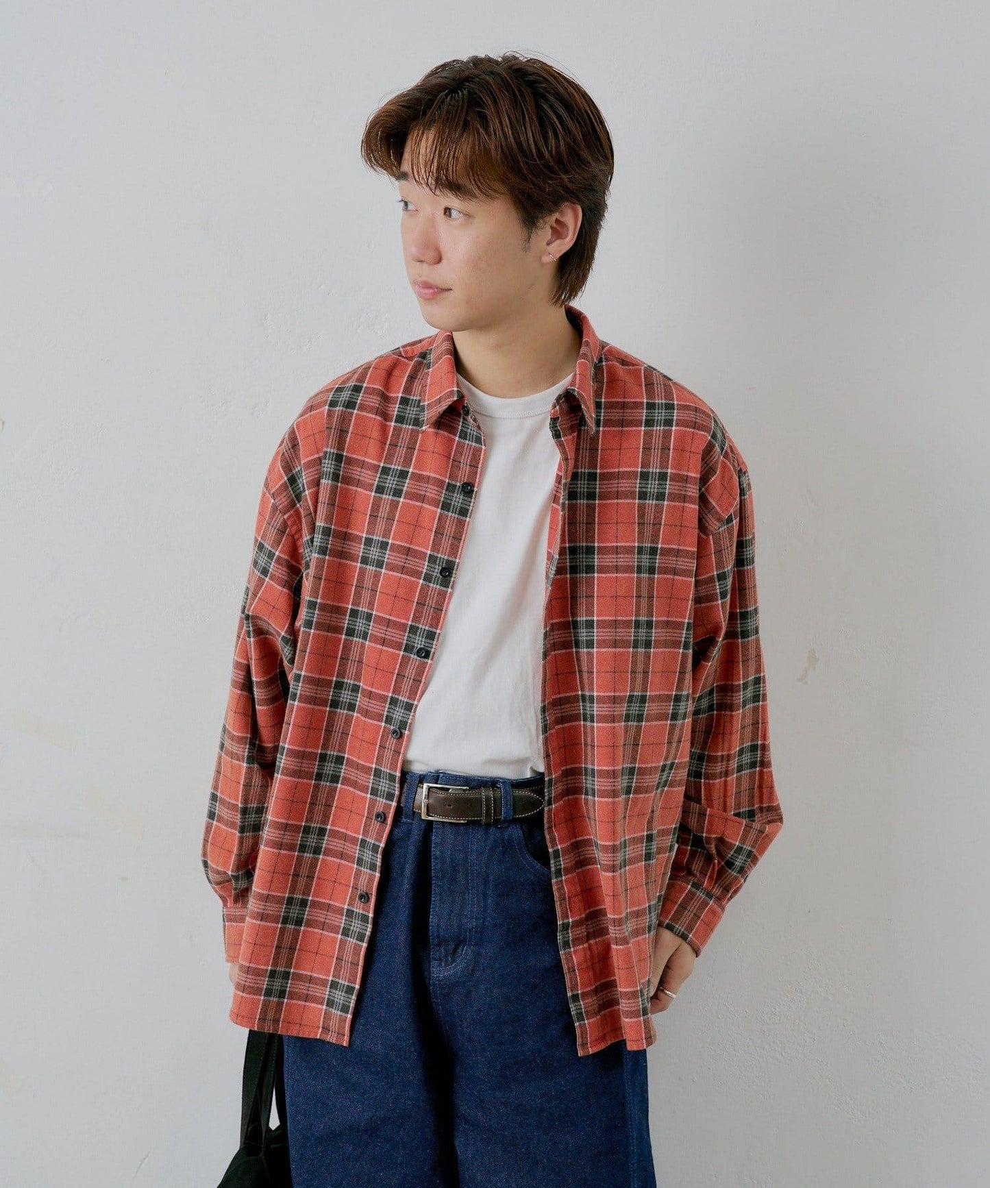 【WHIMSIC】酸洗法法蘭絨格子襯衫