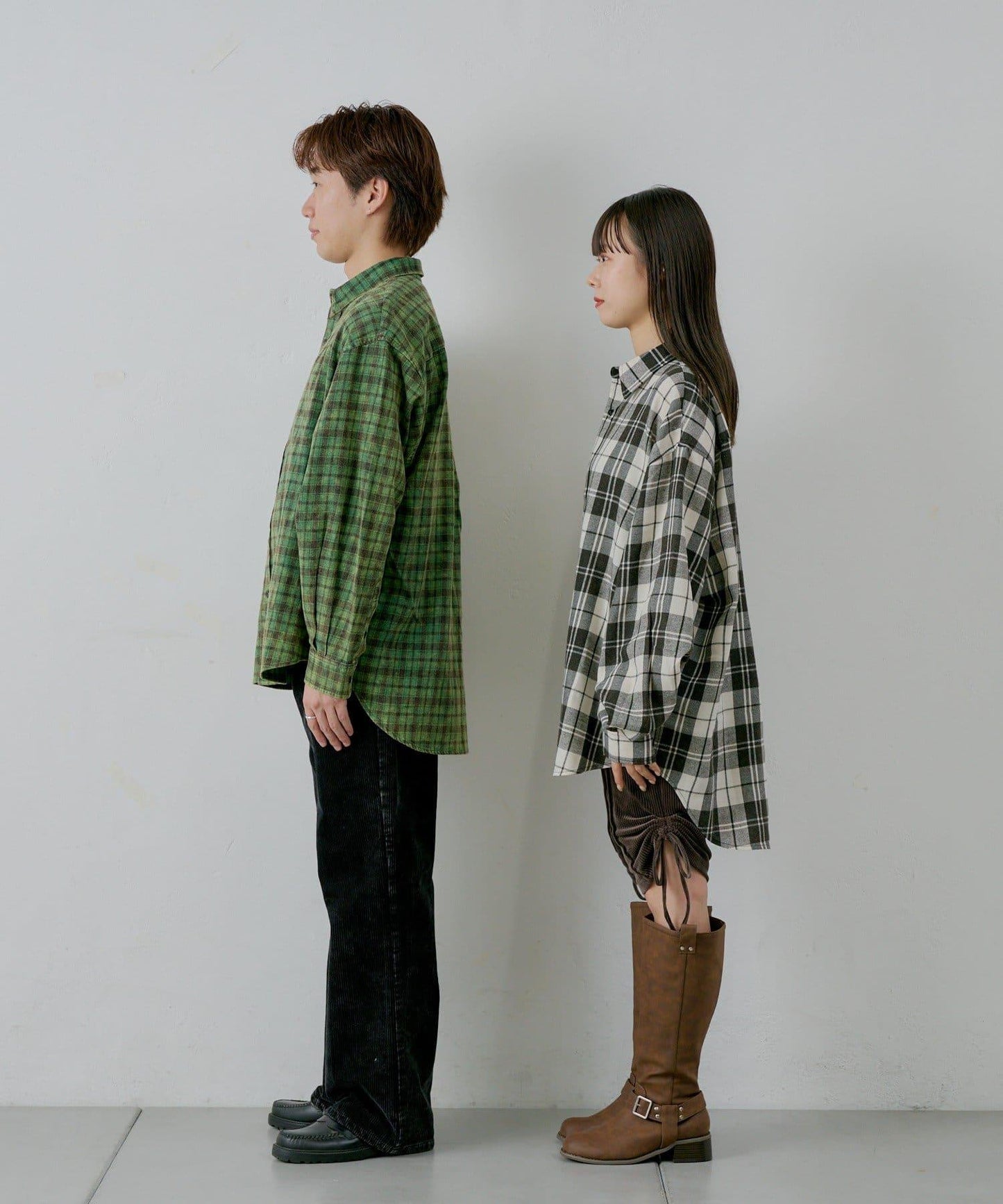 【WHIMSIC】酸洗法法蘭絨格子襯衫