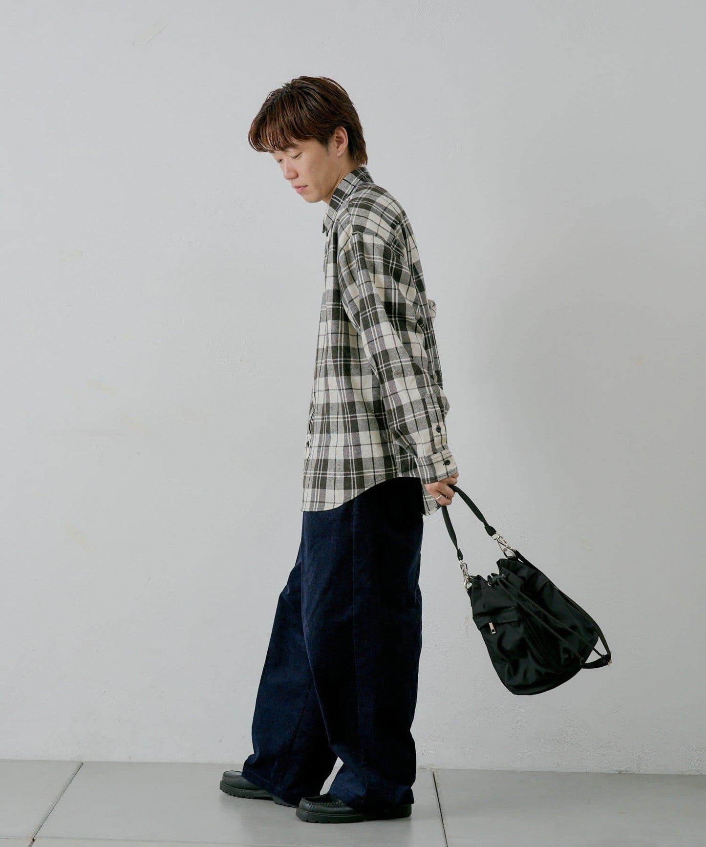 【WHIMSIC】酸洗法法蘭絨格子襯衫