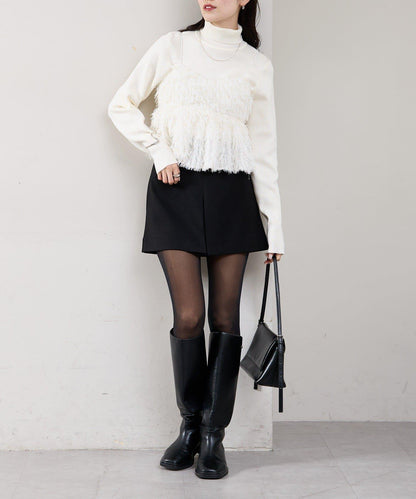 フェザーフリンジ キャミビスチェ