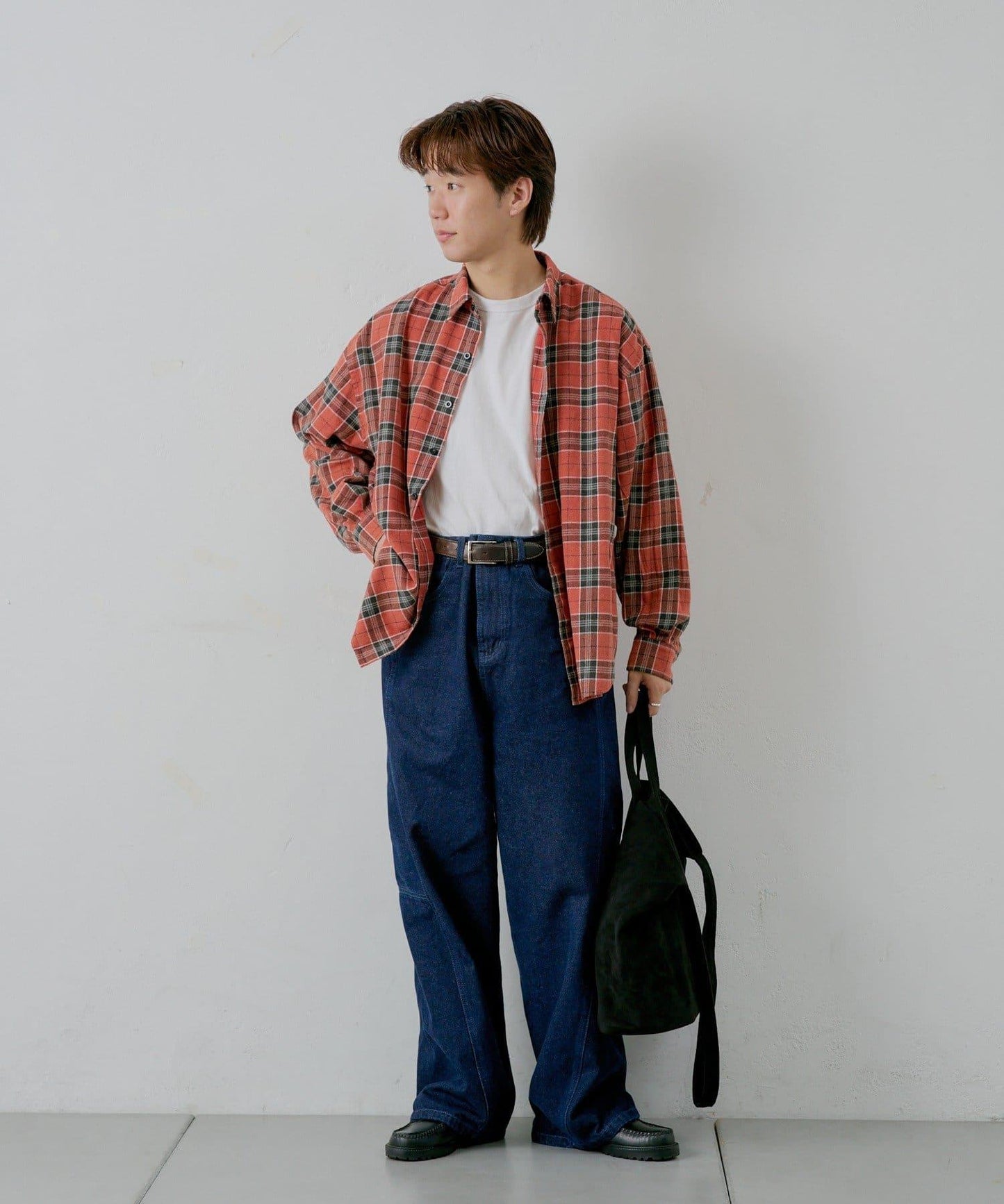 【WHIMSIC】酸洗法法蘭絨格子襯衫