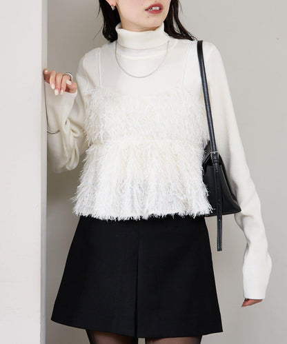 フェザーフリンジ キャミビスチェ