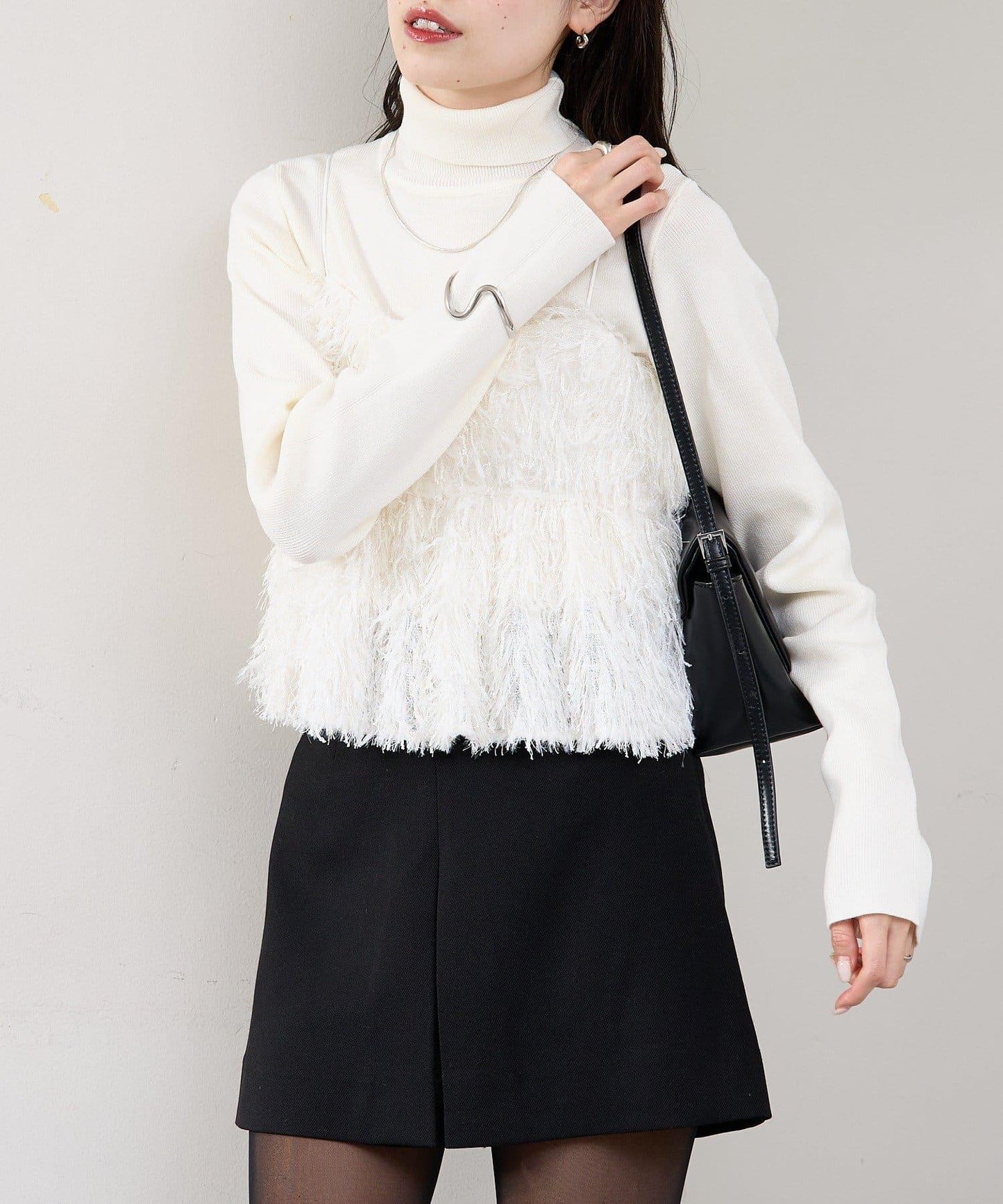 フェザーフリンジ キャミビスチェ