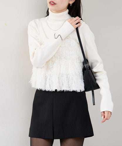 フェザーフリンジ キャミビスチェ