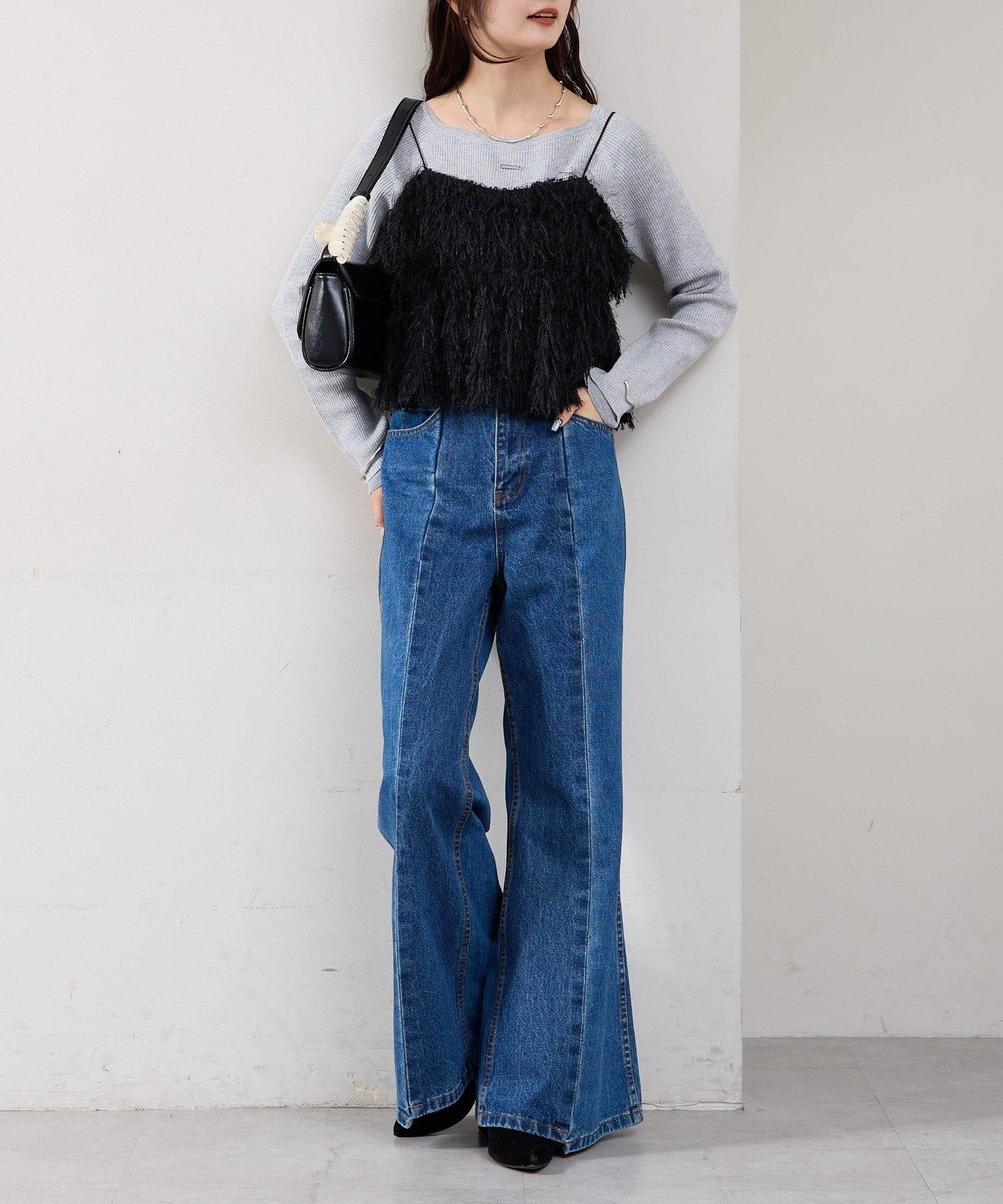 フェザーフリンジ キャミビスチェ