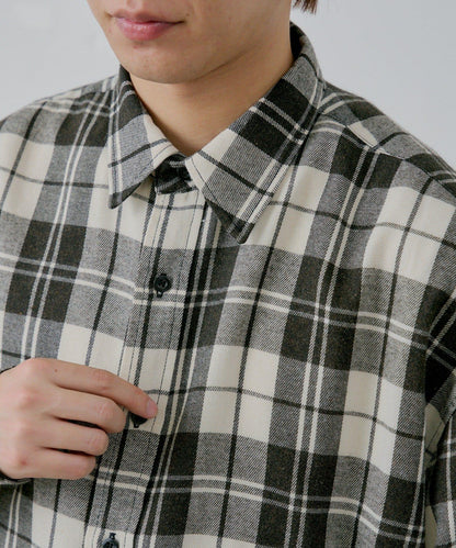 【WHIMSIC】酸洗法法蘭絨格子襯衫