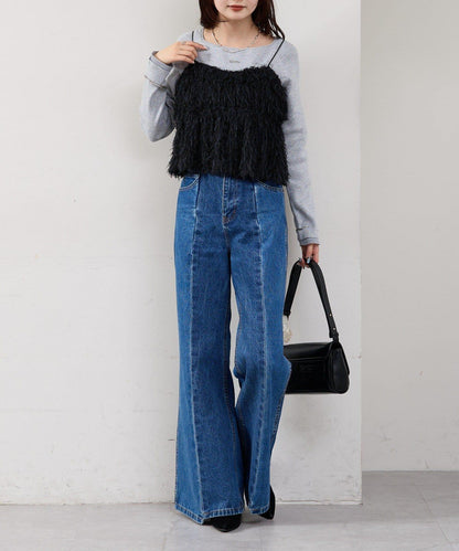 フェザーフリンジ キャミビスチェ