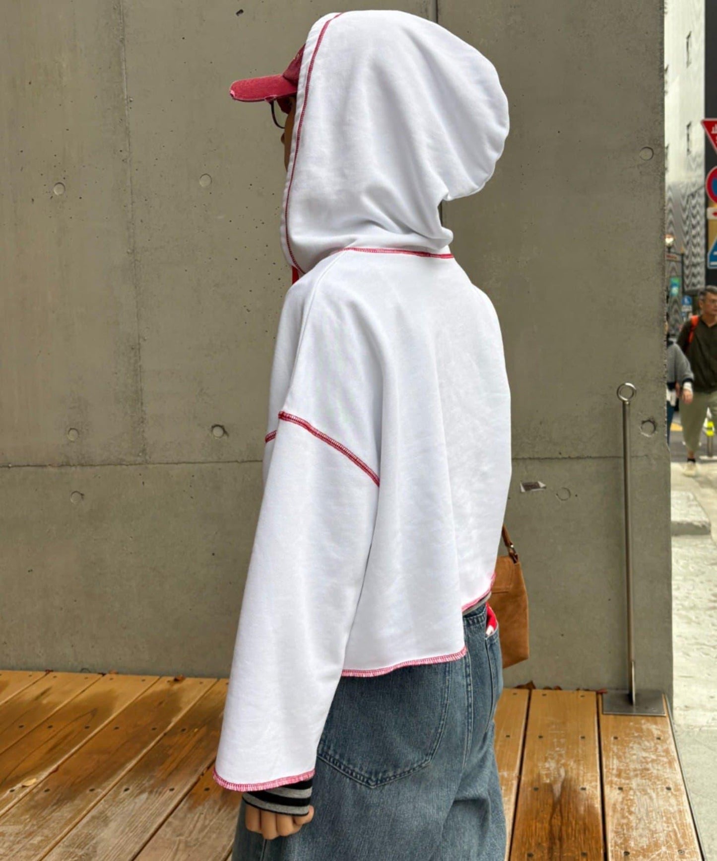 ★【HELLO.SANFRANCISCO/ハローサンフランシスコ】連帽印花衛衣