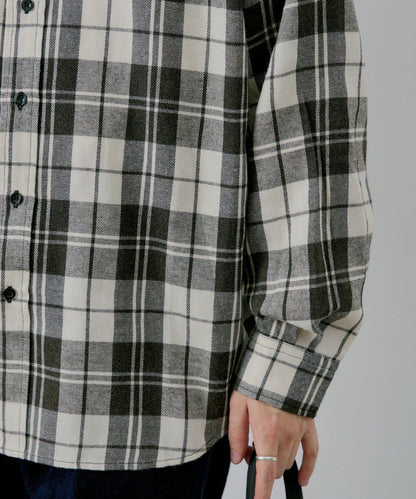 【WHIMSIC】酸洗法法蘭絨格子襯衫