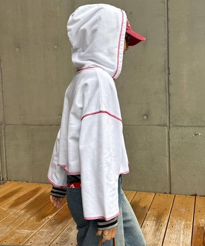 ★【HELLO.SANFRANCISCO/ハローサンフランシスコ】連帽印花衛衣