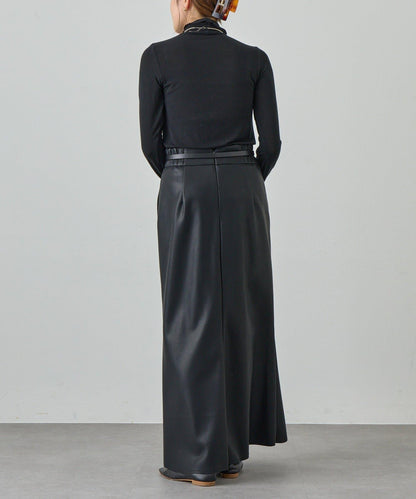 透視高領針織衫