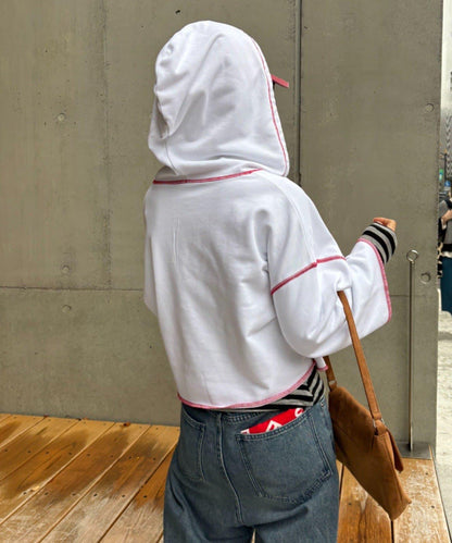 ★【HELLO.SANFRANCISCO/ハローサンフランシスコ】連帽印花衛衣