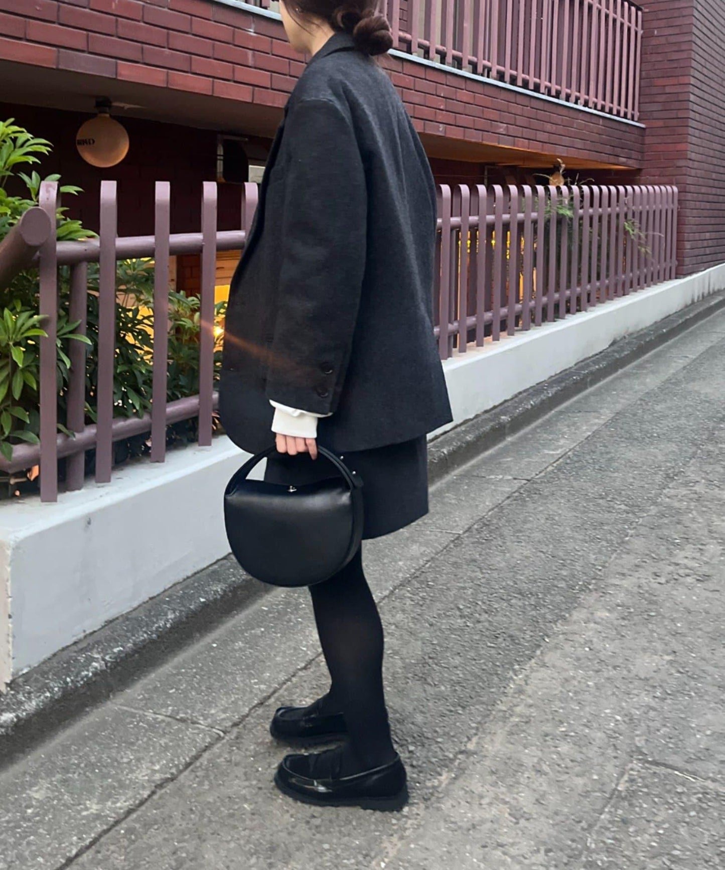 羊毛寬鬆西裝夾克