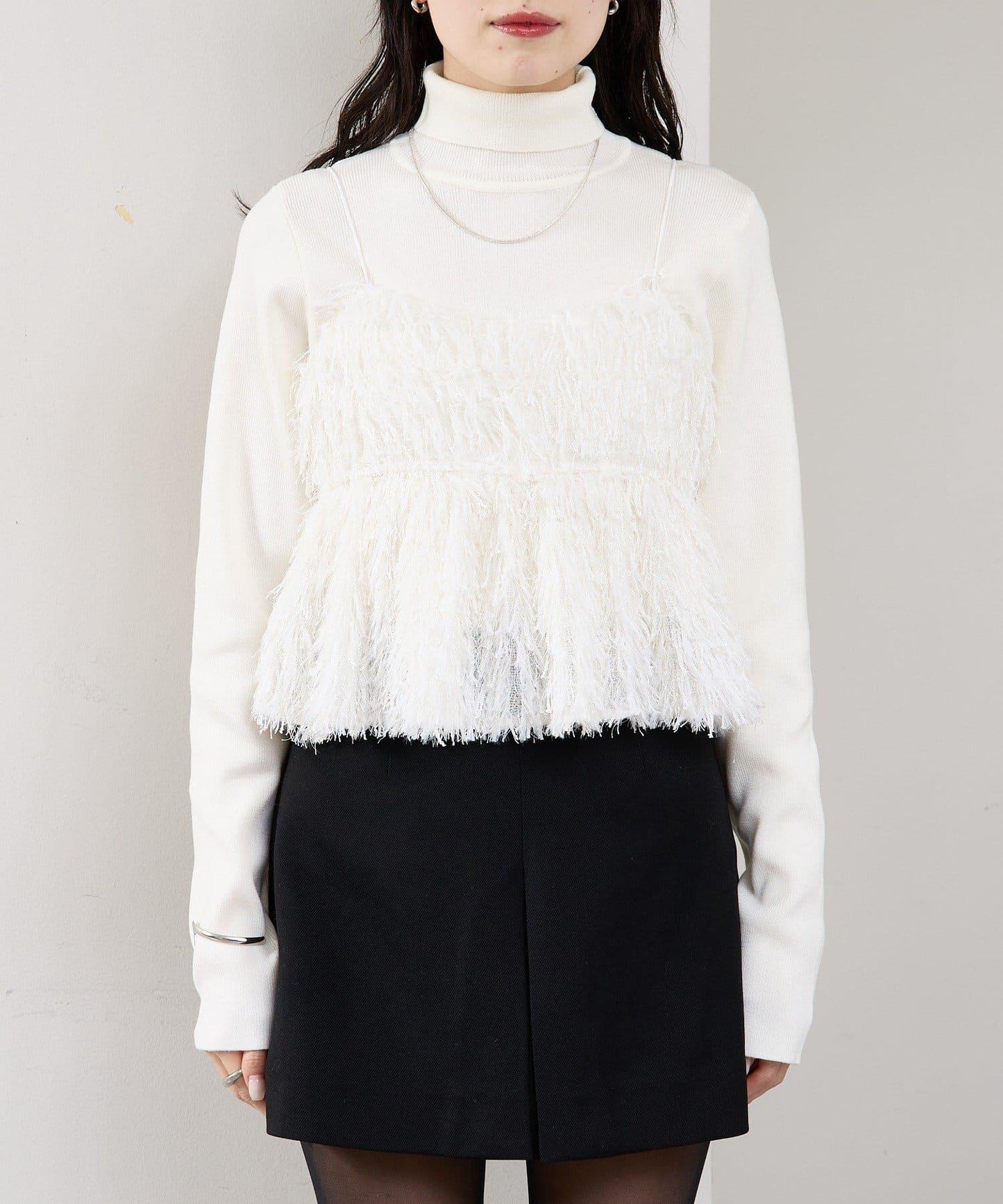 フェザーフリンジ キャミビスチェ