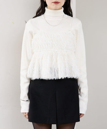 フェザーフリンジ キャミビスチェ