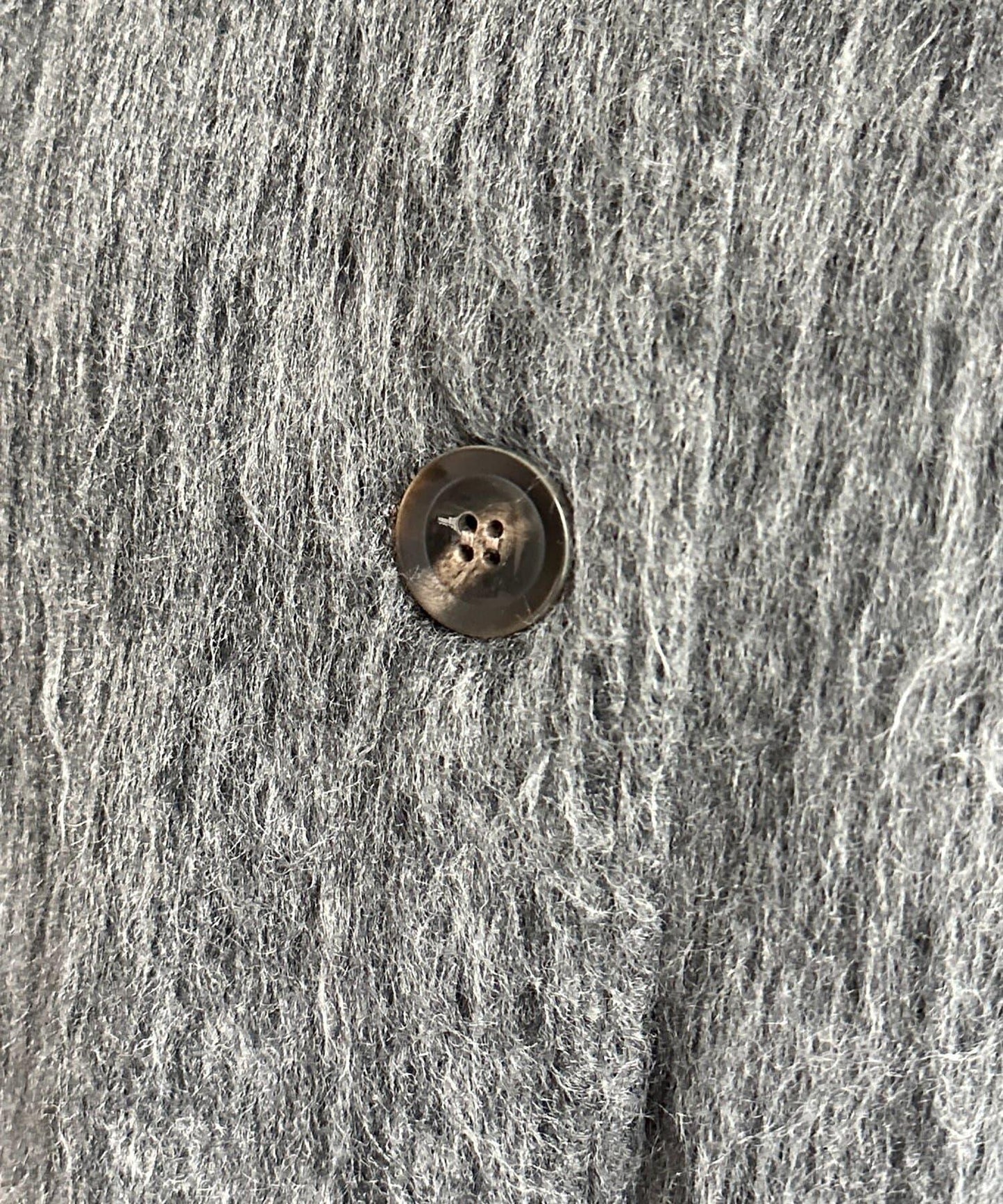 翻領長毛中長款大衣