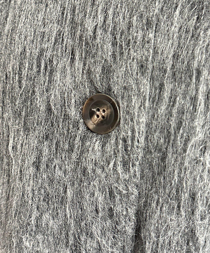 翻領長毛中長款大衣