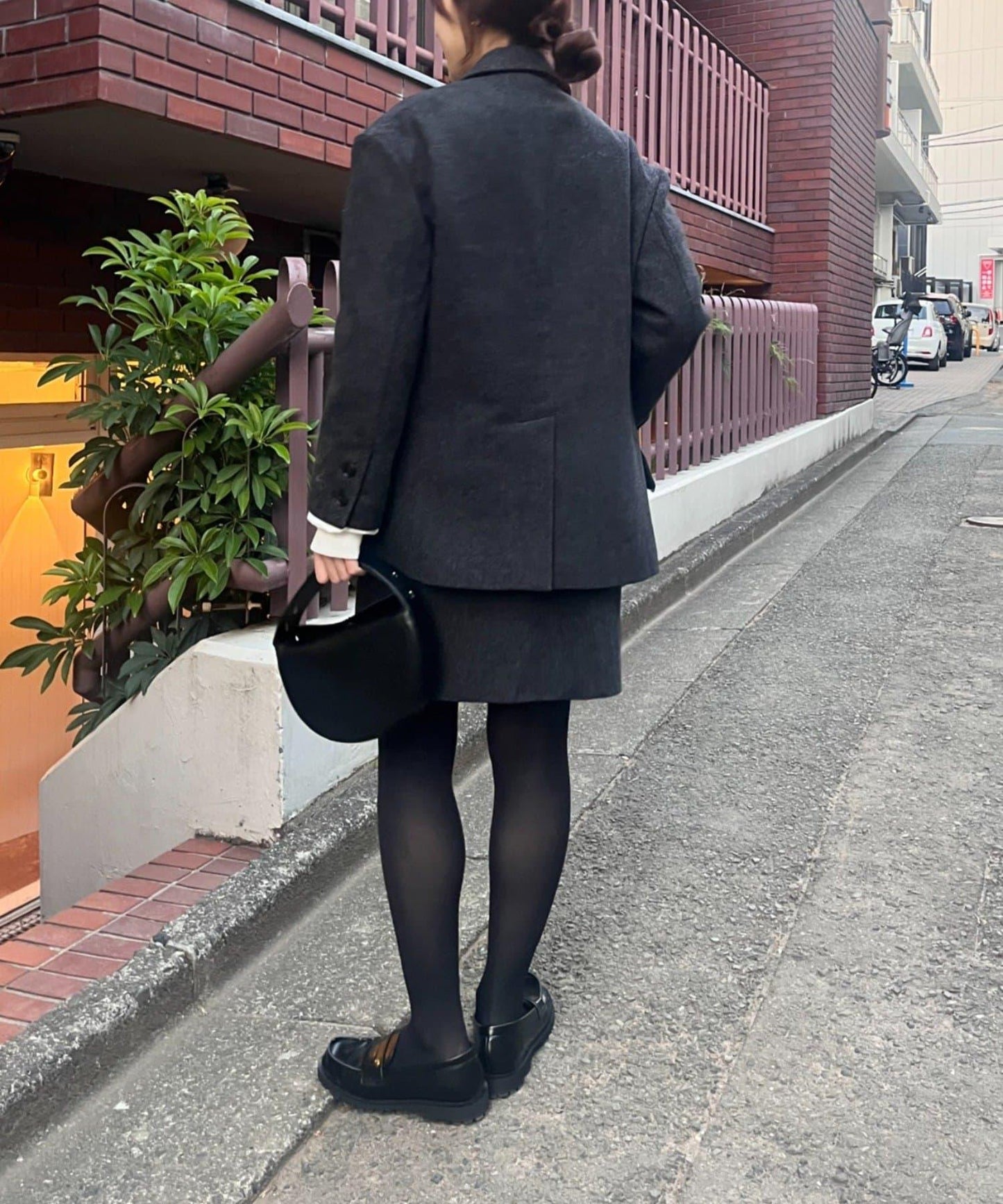 羊毛寬鬆西裝夾克