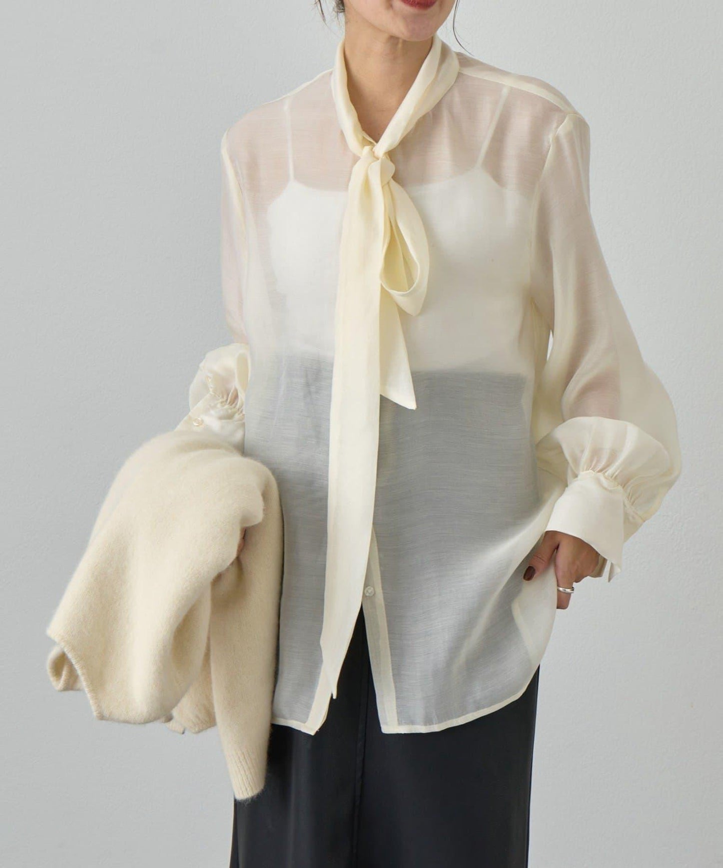 蝴蝶結領襯衫
