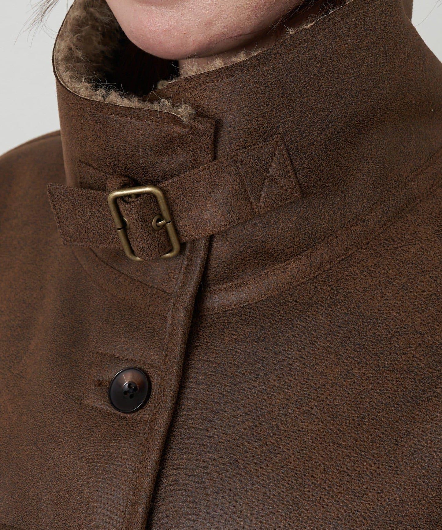 雙面穿仿羊羔毛大衣