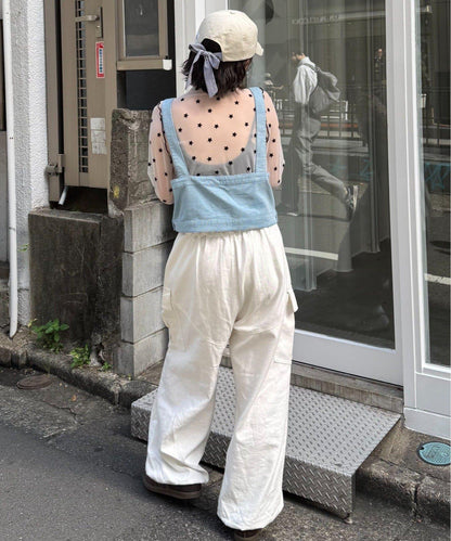 ★【HELLO.SANFRANCISCO/ハローサンフランシスコ】メッセージロゴ刺繍リボンキャップ