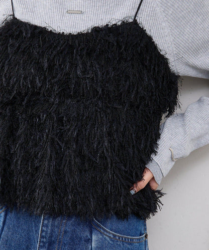 フェザーフリンジ キャミビスチェ