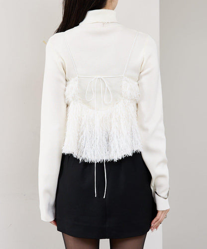 フェザーフリンジ キャミビスチェ