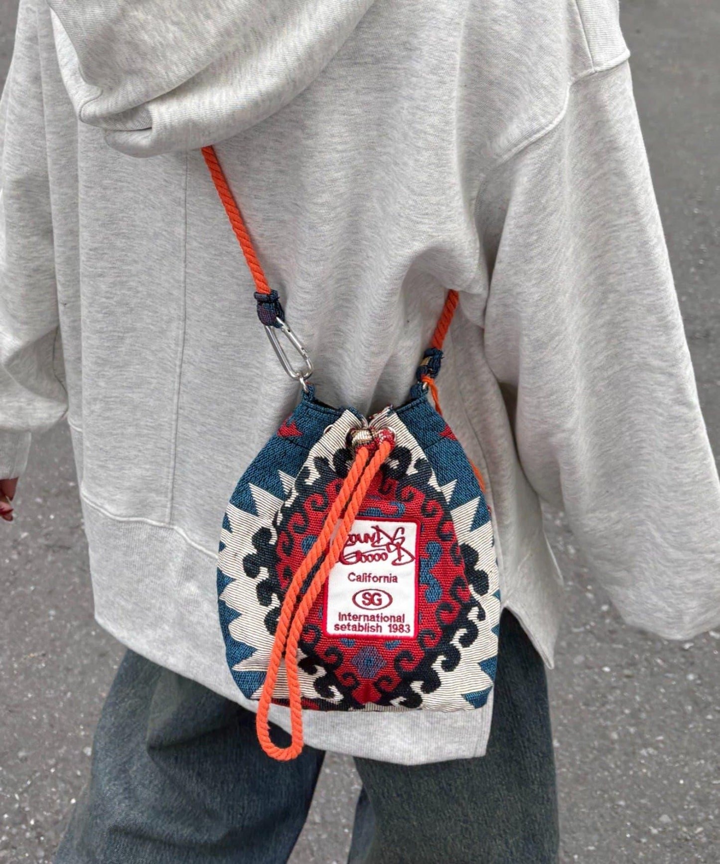 【SOUNDSGOOOOD】ゴブラン巾着バッグ