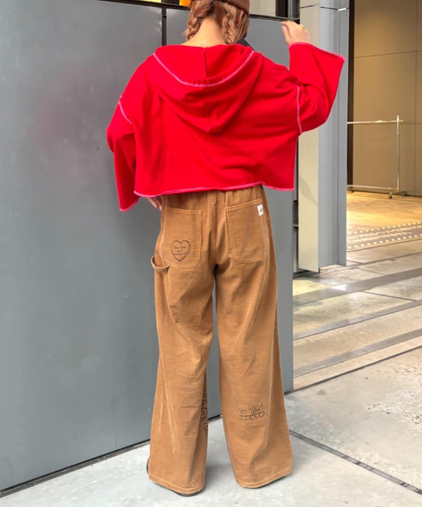 ★【HELLO.SANFRANCISCO/ハローサンフランシスコ】連帽印花衛衣