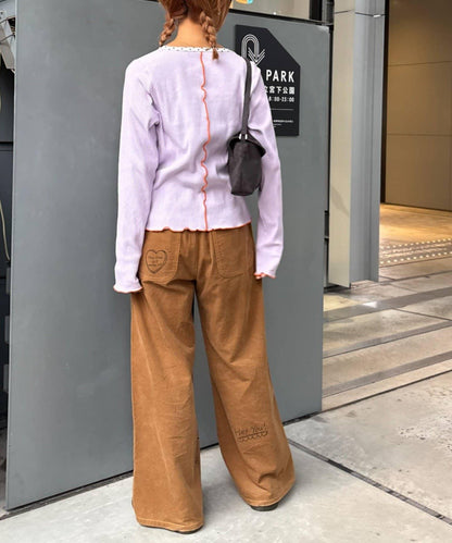 ★【HELLO.SANFRANCISCO/ハローサンフランシスコ】拼接印花上衣