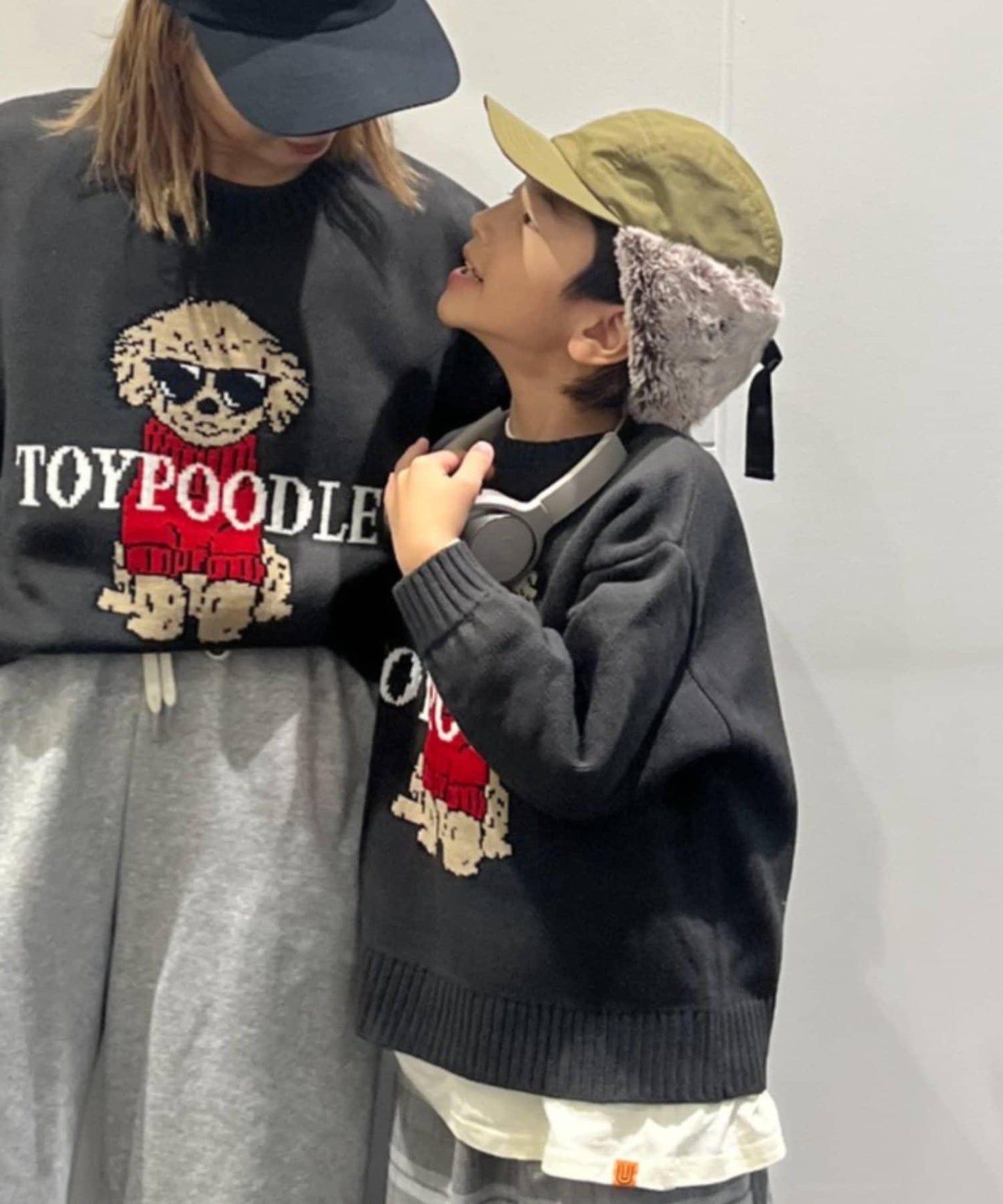 【KIDS】【有青少年尺碼】狗狗提花針織衫（OSORO）