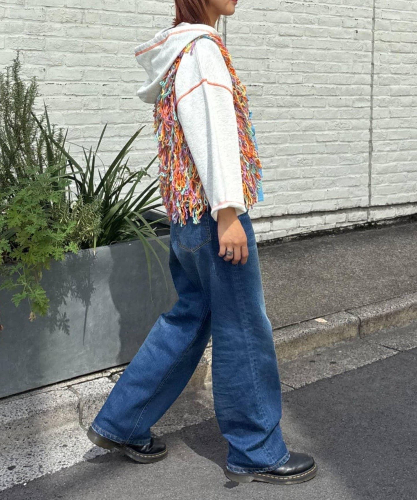 ★【HELLO.SANFRANCISCO/ハローサンフランシスコ】カラーループフリンジリボンベスト