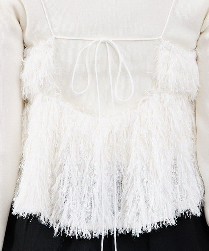 フェザーフリンジ キャミビスチェ