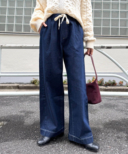 日常寬鬆牛仔褲