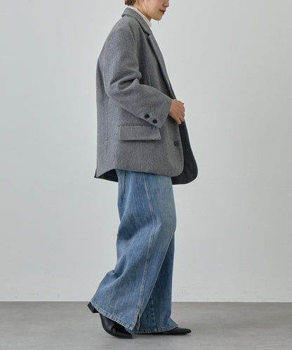 羊毛寬鬆西裝夾克