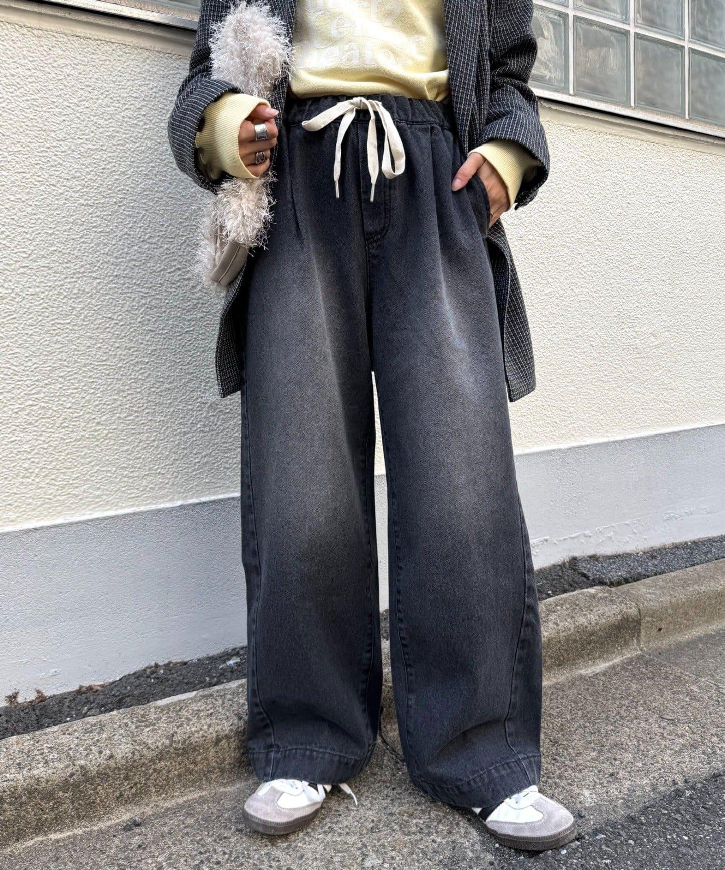 日常寬鬆牛仔褲