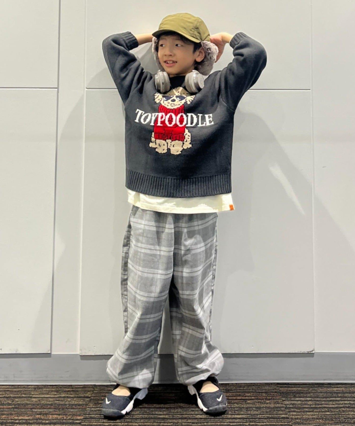 【KIDS】【有青少年尺碼】狗狗提花針織衫（OSORO）