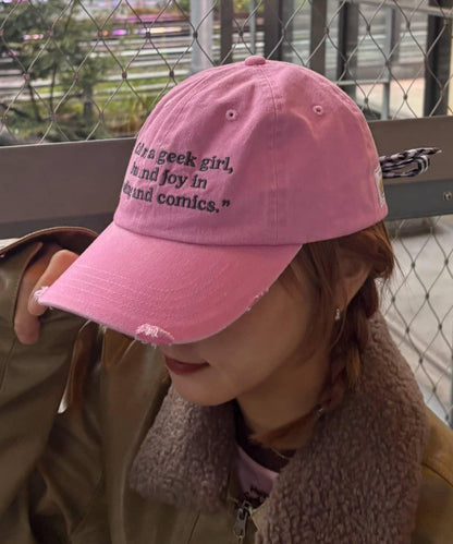 ★【HELLO.SANFRANCISCO/ハローサンフランシスコ】メッセージロゴ刺繍リボンキャップ